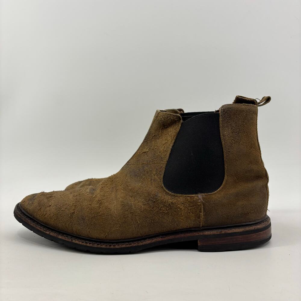 Allen Edmund Ashbury Men's Size 12 Distressed Brown Chelsea Boot